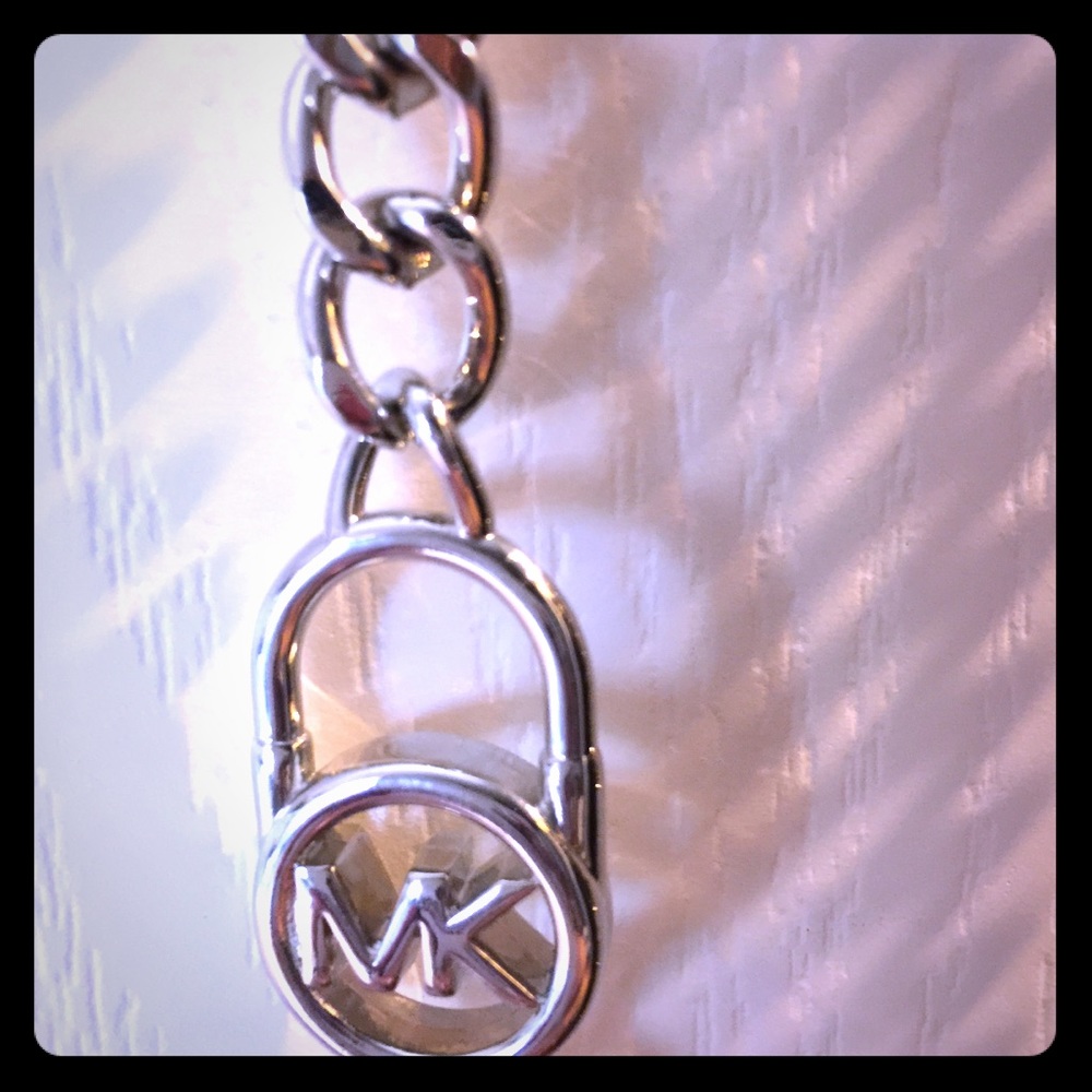 Michael Kors silver chain belt